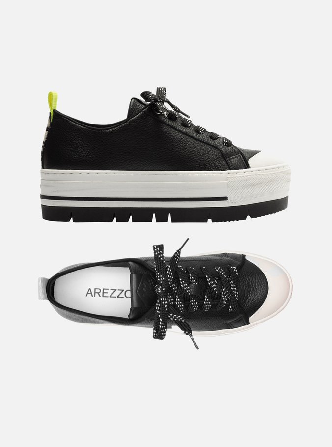 Tênis Preto Multimaterial Tratorado High Destroyed