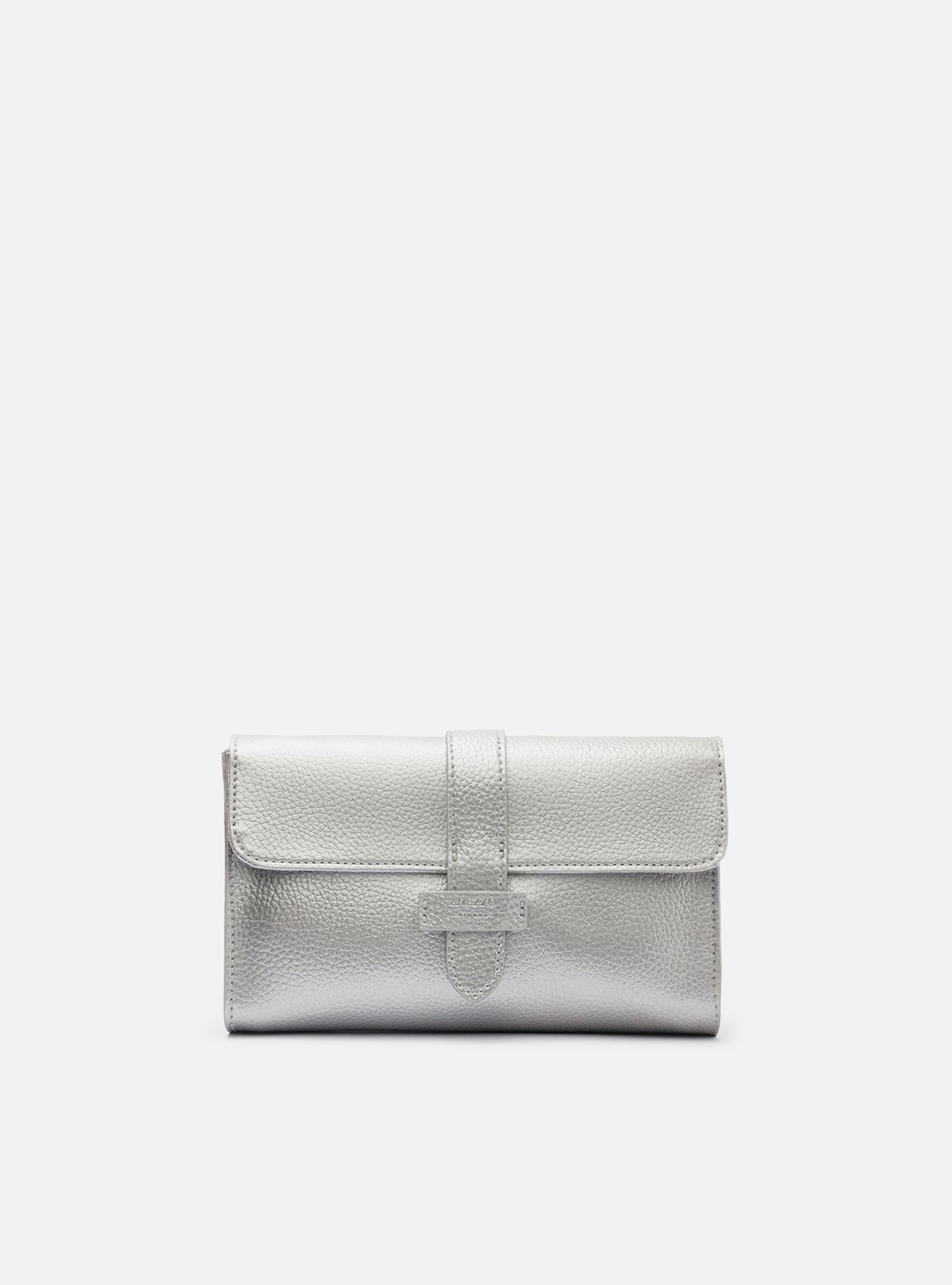 Bolsa Tiracolo Prateada Betina Pequena — foto 1