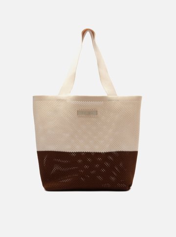 Bolsa Shopping Multicolorida Grande Crochê
