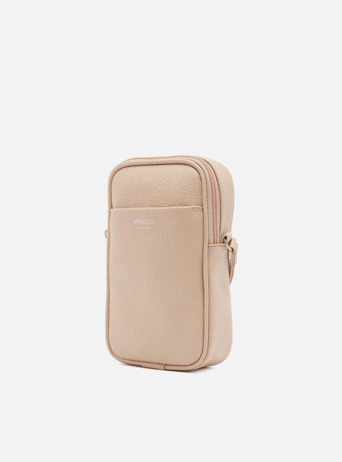 Mini Bolsa Bege Tina Porta-Celular