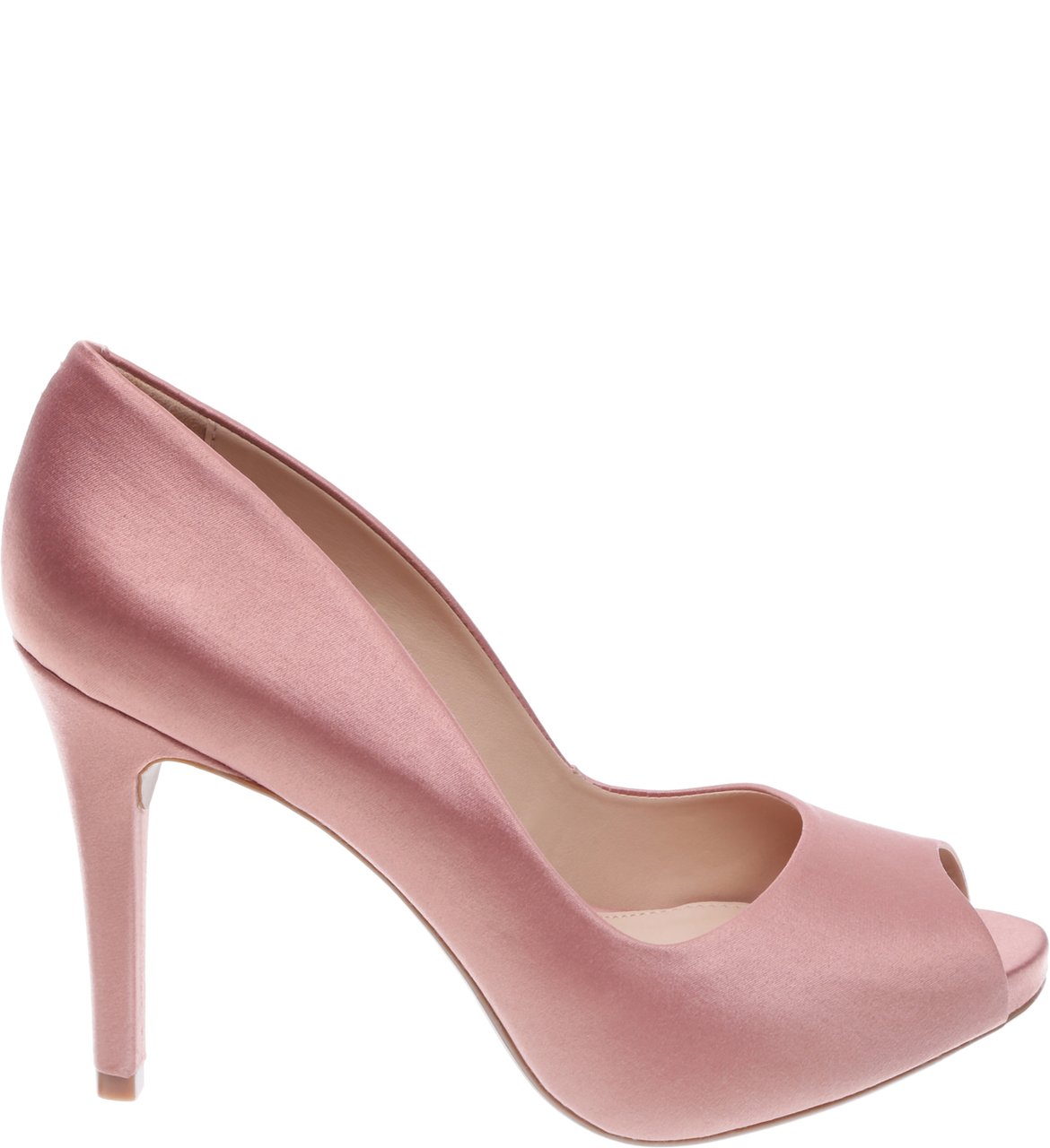 Peep shop toe cetim