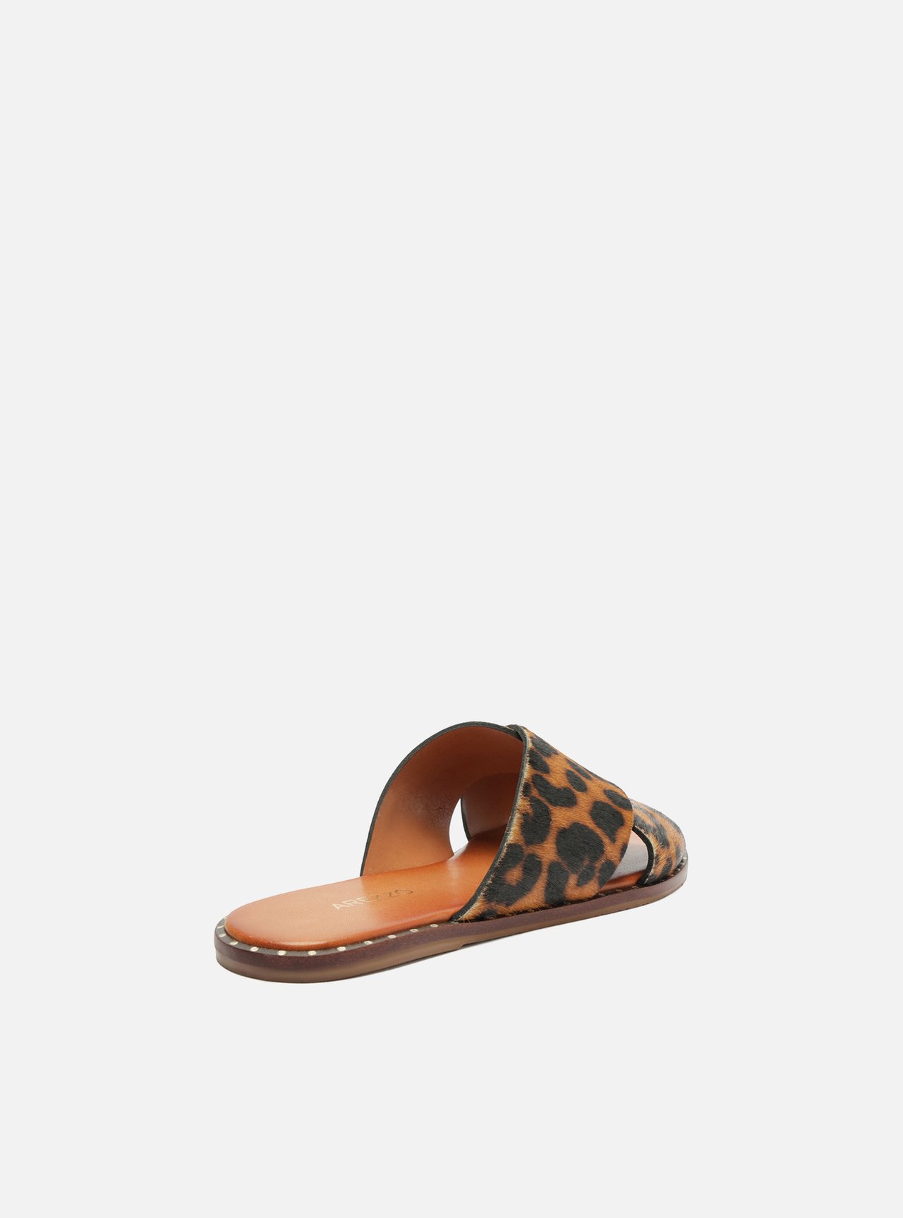 Rasteira Marrom Animal Print Tiras — foto 3