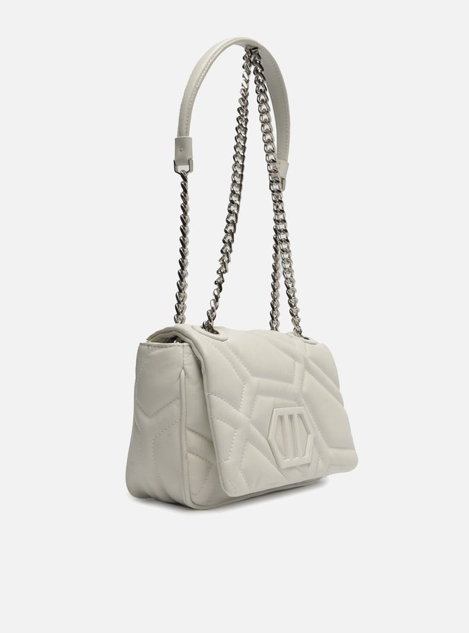 Bolsa Tiracolo Branca Couro Emma Média