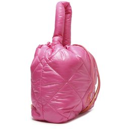 Bolsa Bucket Rosa Neon Nylon Hanna Média