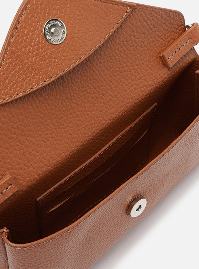 Bolsa Tiracolo Marrom Giorno Pequena Envelope