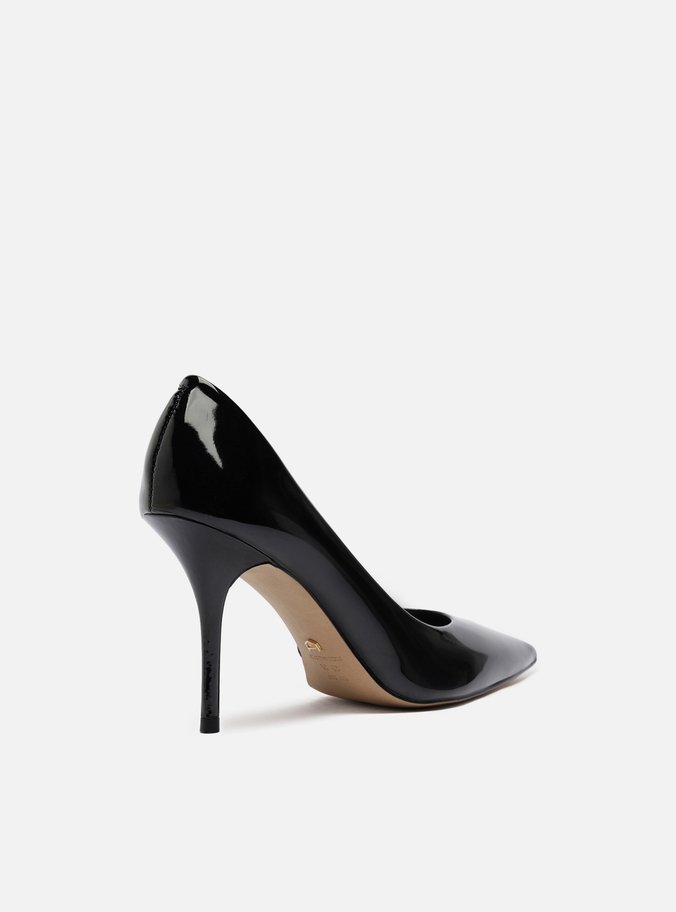 Scarpin Preto Verniz Salto Alto Fino Clássico