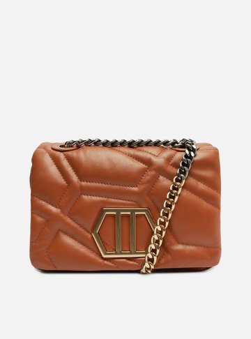 Bolsa Tiracolo Marrom Couro Emma Média