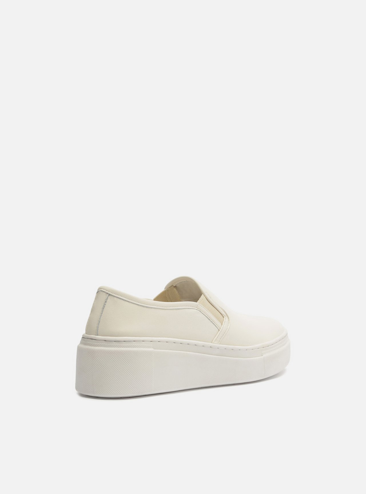 Tênis Off White Couro Plataforma — foto 3