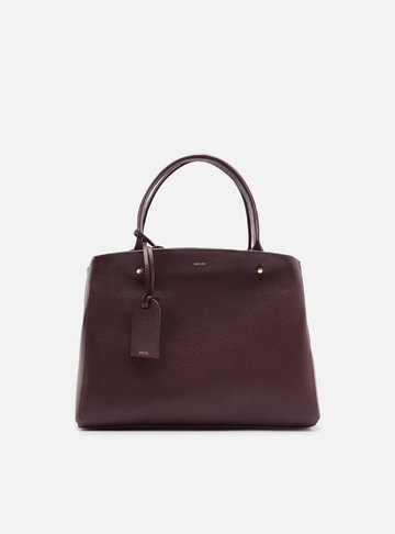 Bolsa Tote Bordô Couro Bella Média