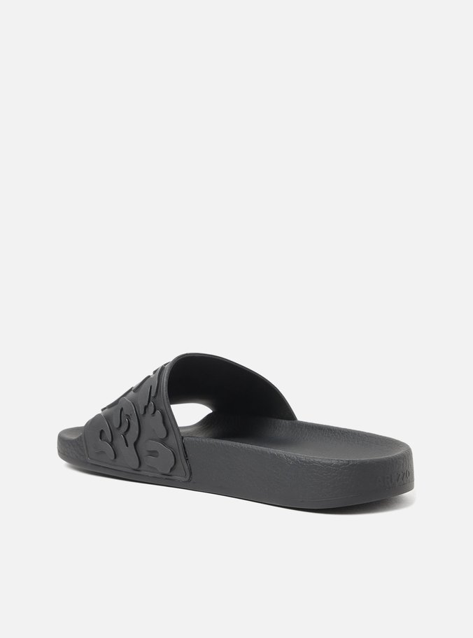 Slide Preto Animal Print Brizza
