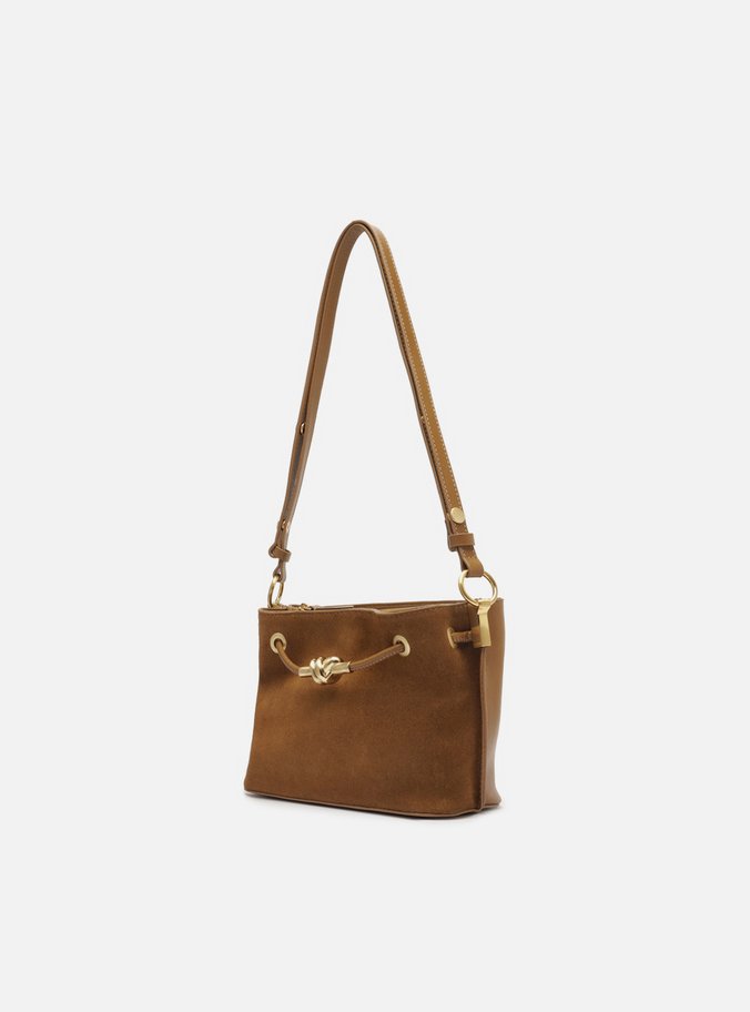 Bolsa Tiracolo Caramelo Couro Helena Pequena