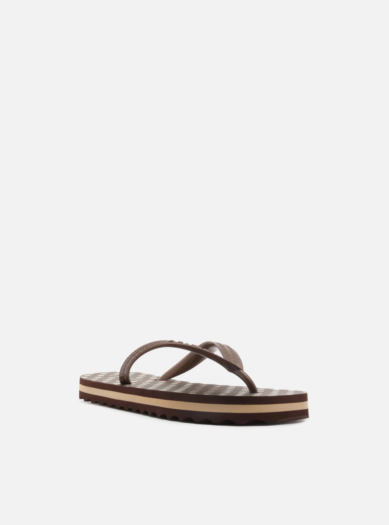 Chinelo de Dedo Marrom Poá Flatform Brizza — foto 2