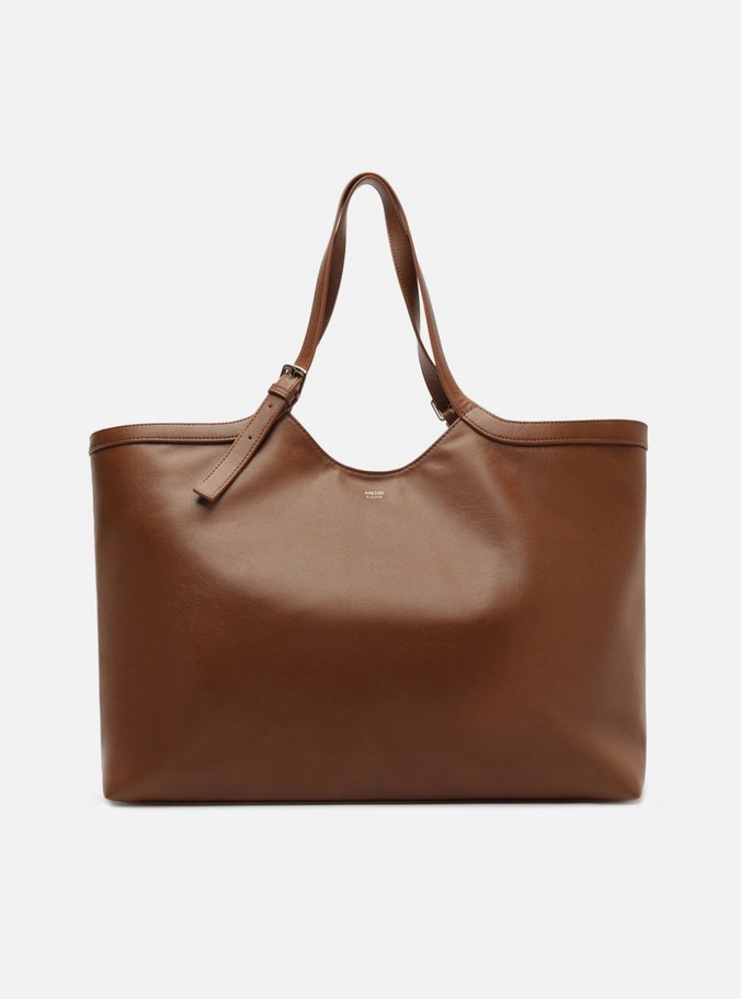 Bolsa Shopping Marrom Grande