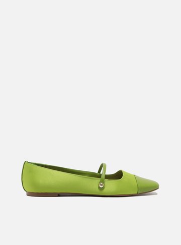 Sapatilha Cetim Cap Toe Verde
