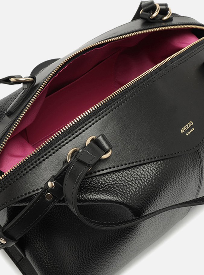 Bolsa Bowling Preta Grande Mix Texturas