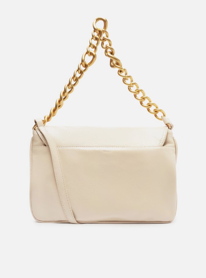 Bolsa Tiracolo Branca Couro Amélia Grande