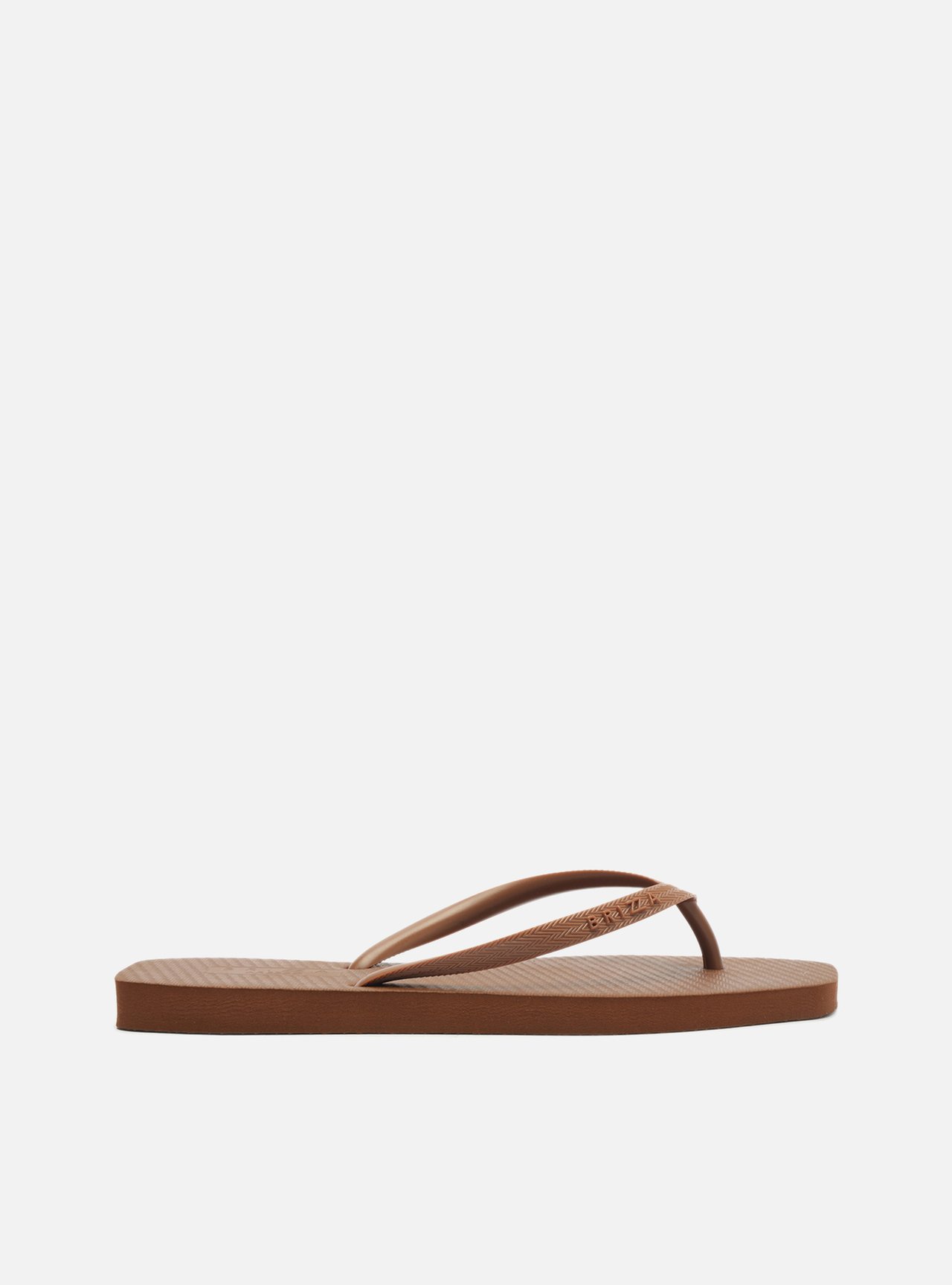Chinelo de Dedo Marrom Básico Square Brizza — foto 3