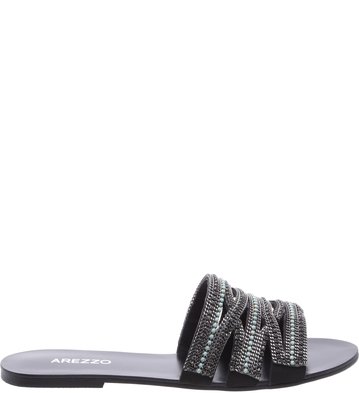 Chinelo Mix Brilho Preto