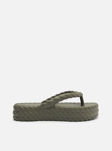 Sandália Verde Flatform Marrocos Mid