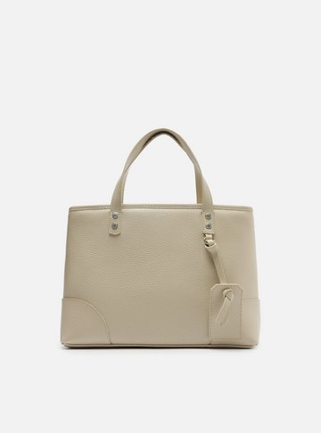 Bolsa Tote Bege Giorno Média Bag Charm