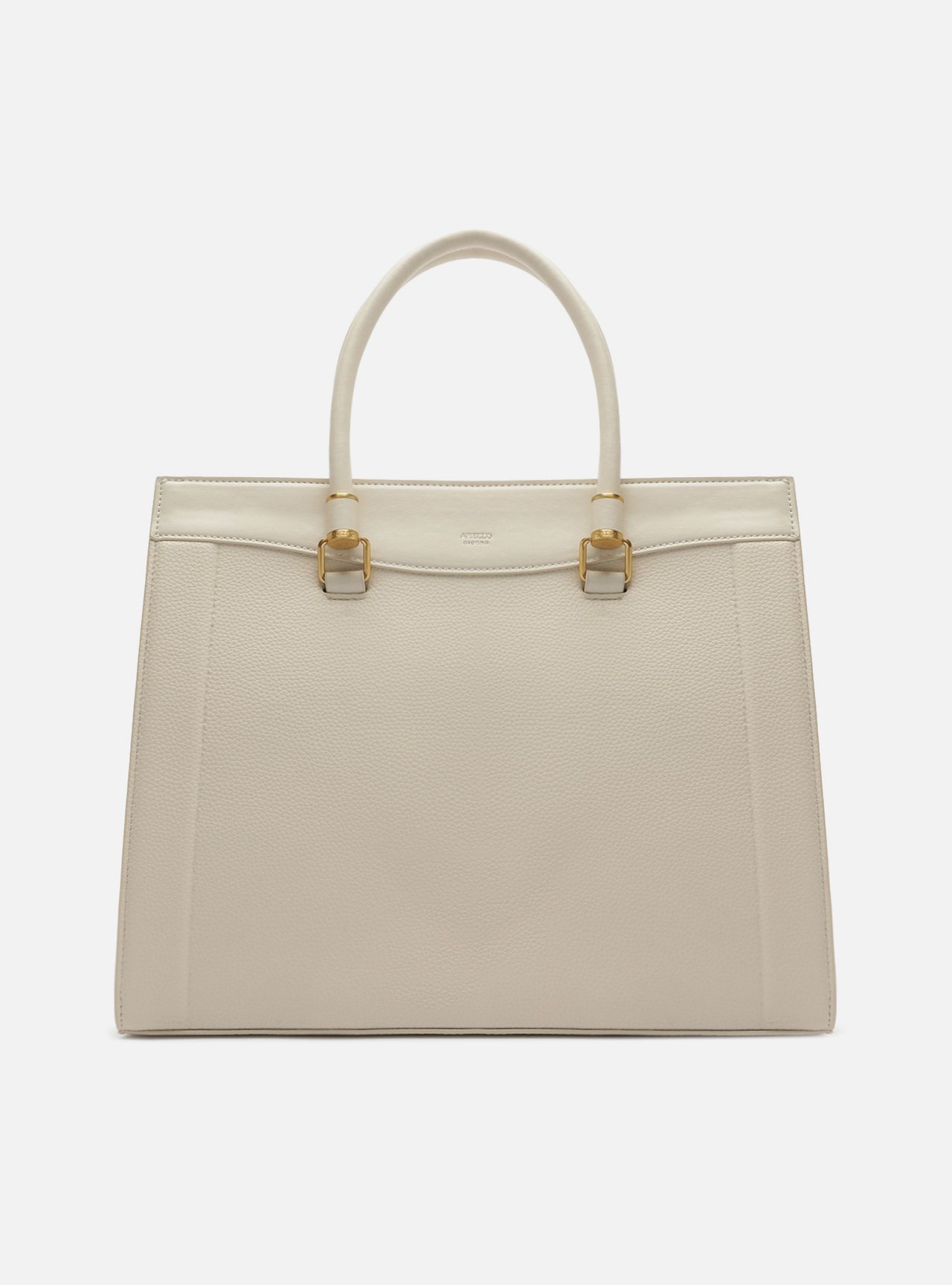 Bolsa Tote Branca Média Metais — foto 1