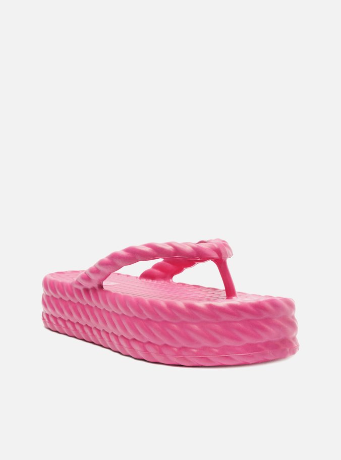 Sandália Rosa Flatform Marrocos Mid
