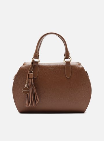 Bolsa Tote Caramelo Grande Bag Charm Duplo