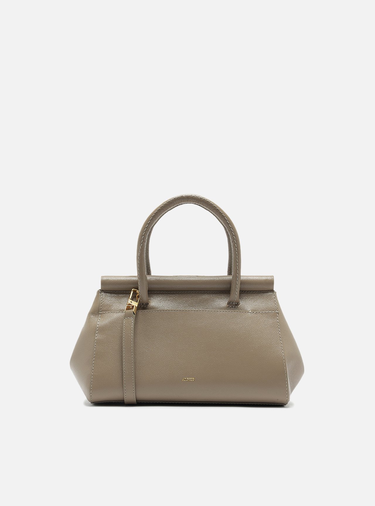 Bolsa Tote Cinza Couro Maxi Croco Média — foto 3