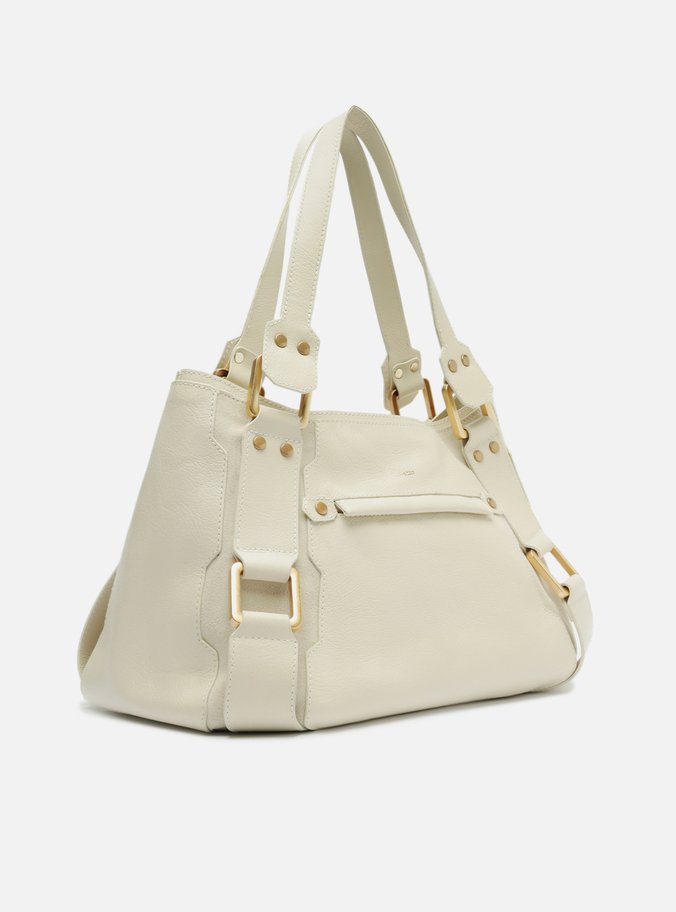 Bolsa Tote Branca Couro Gretha Grande
