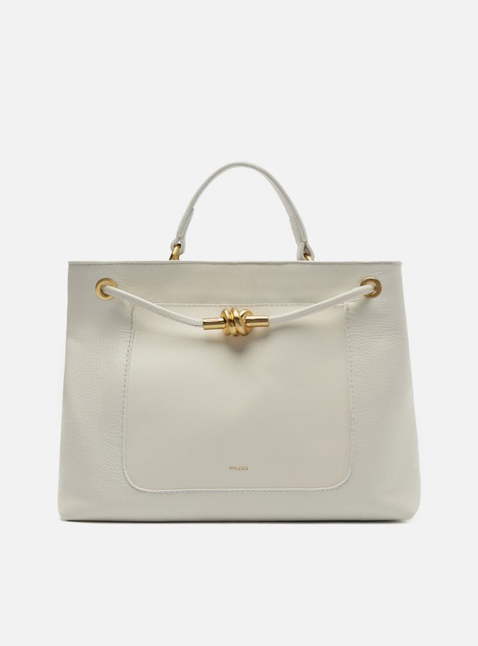 Bolsa Tote Branca Couro Helena Grande