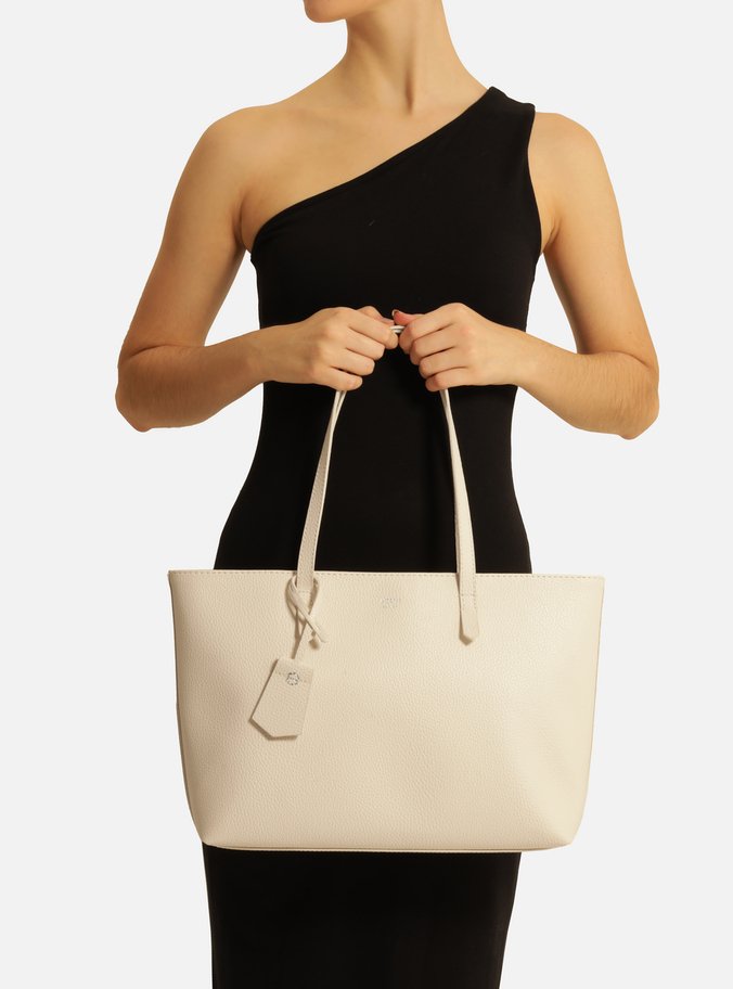 Bolsa Shopping Branca Manu Grande