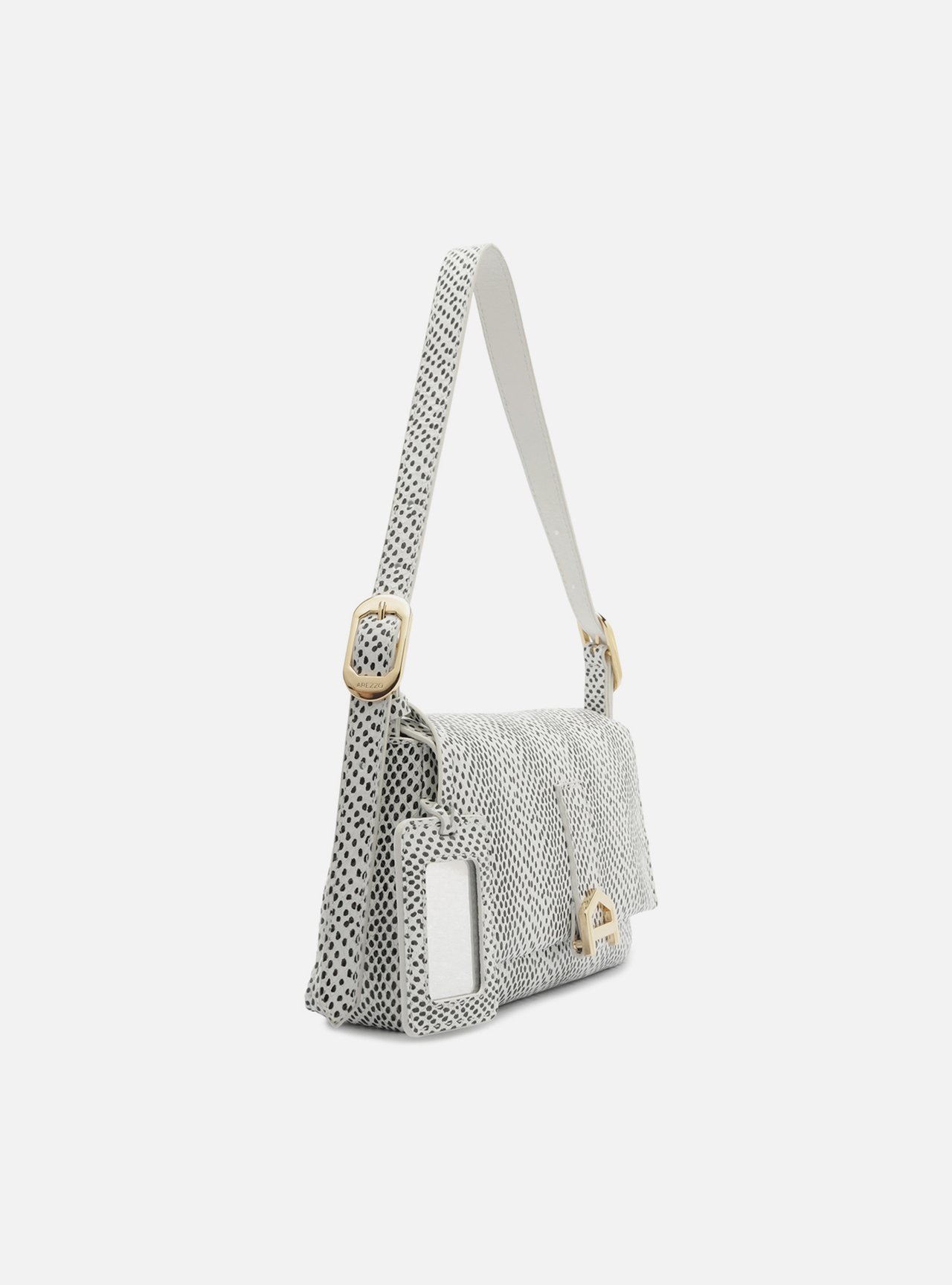 Bolsa Tiracolo Animal Print Couro Média Metais — foto 9