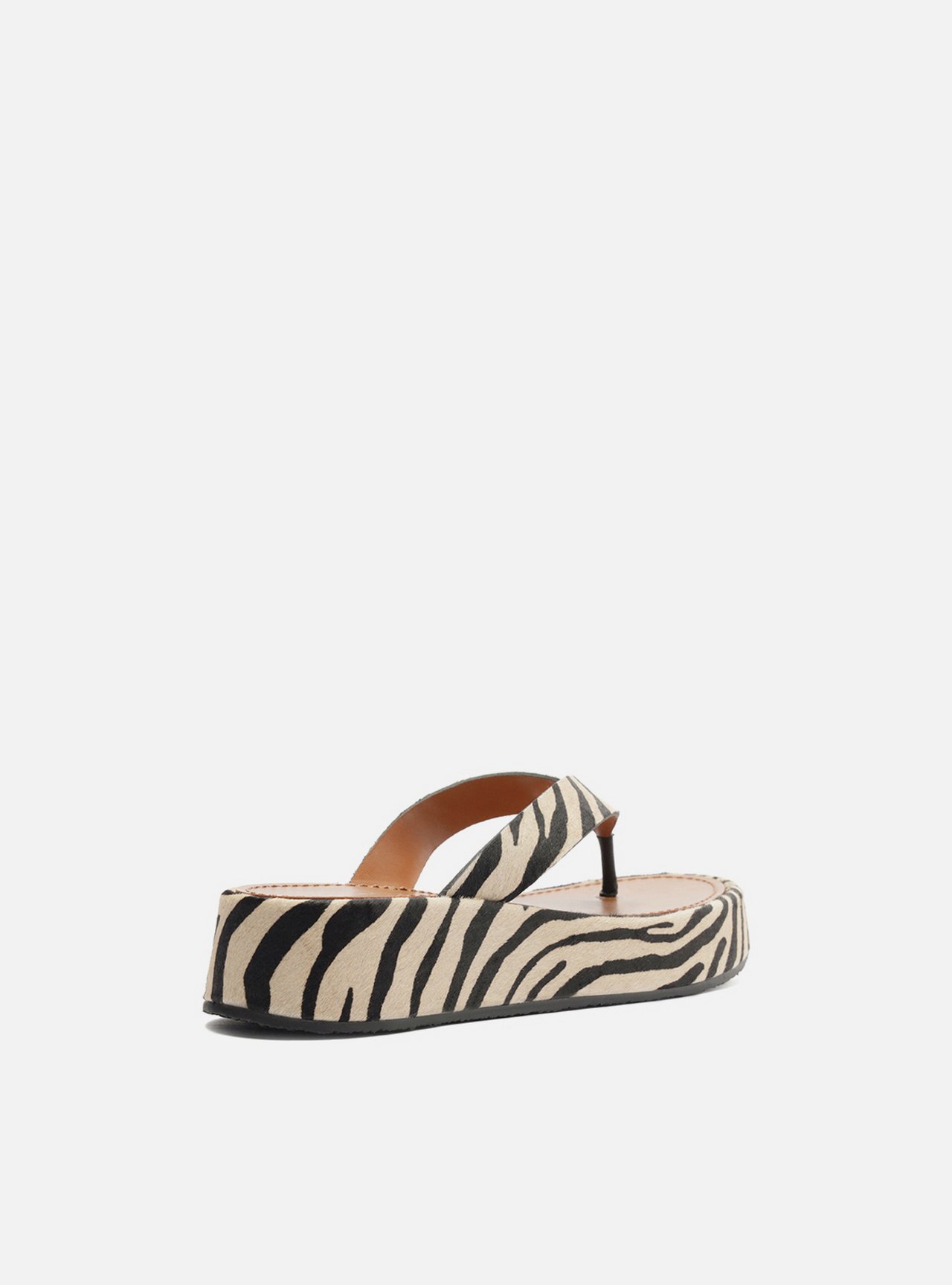 Tamanco Animal Print Flatform Thong — foto 3