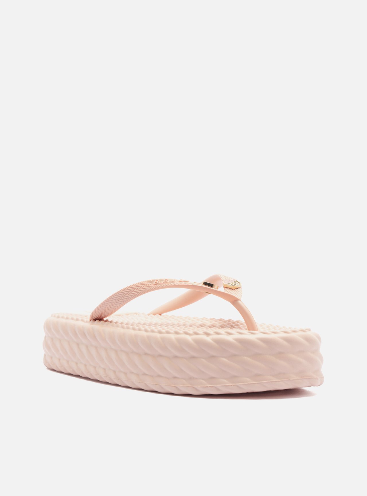 Sandália Rosa Flatform Marrocos Mid Flip Flop Bacio — foto 2