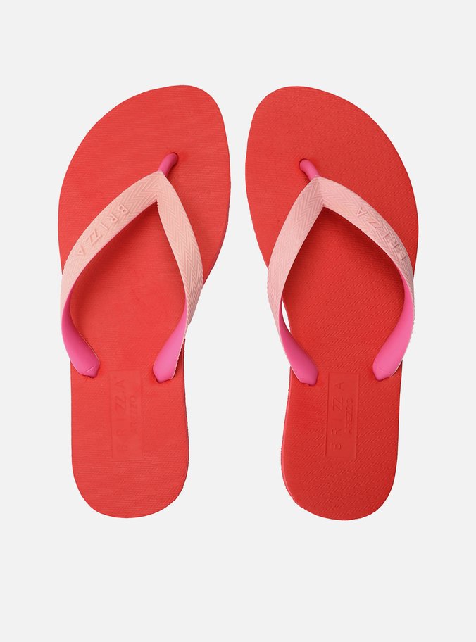 Chinelo de Dedo Multicolorido Tira Bicolor