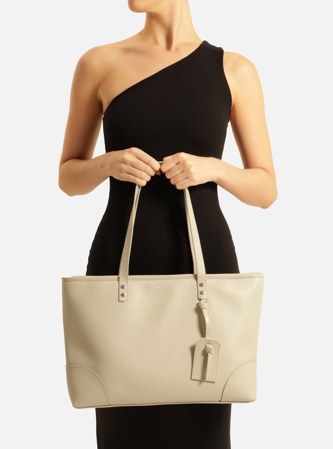 Bolsa Shopping Bege Giorno Grande Bag Charm
