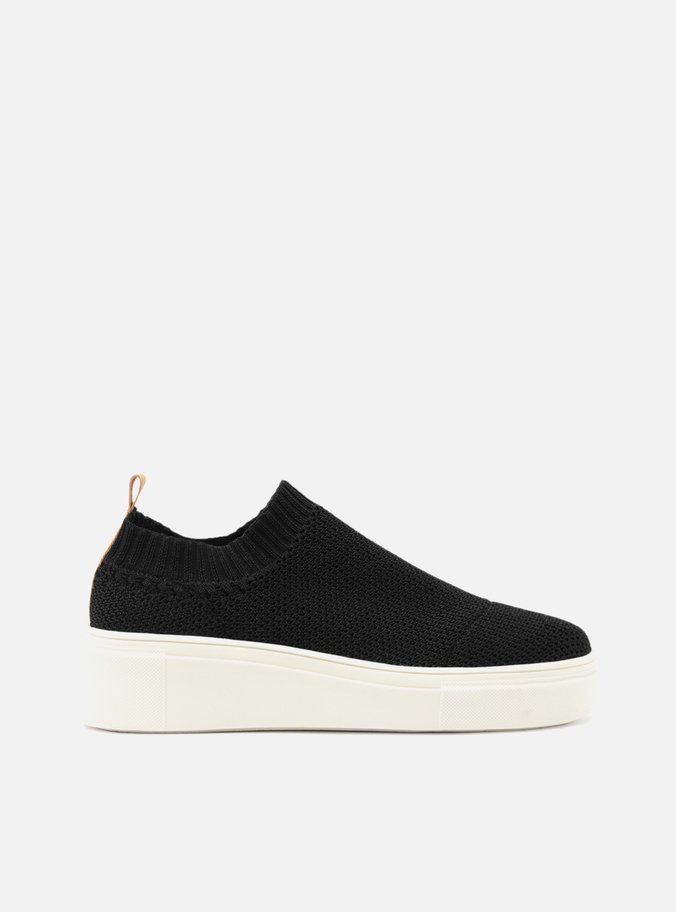 Tênis Slip On Preto Tricot