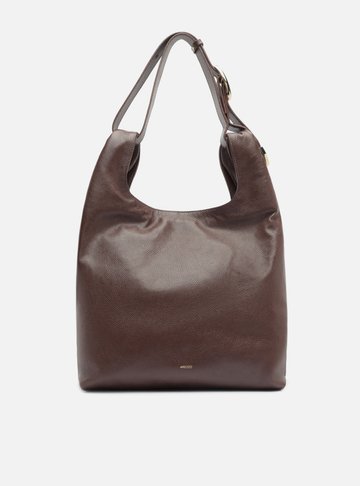 Arezzo — Bolsa Hobo Marrom Couro Média