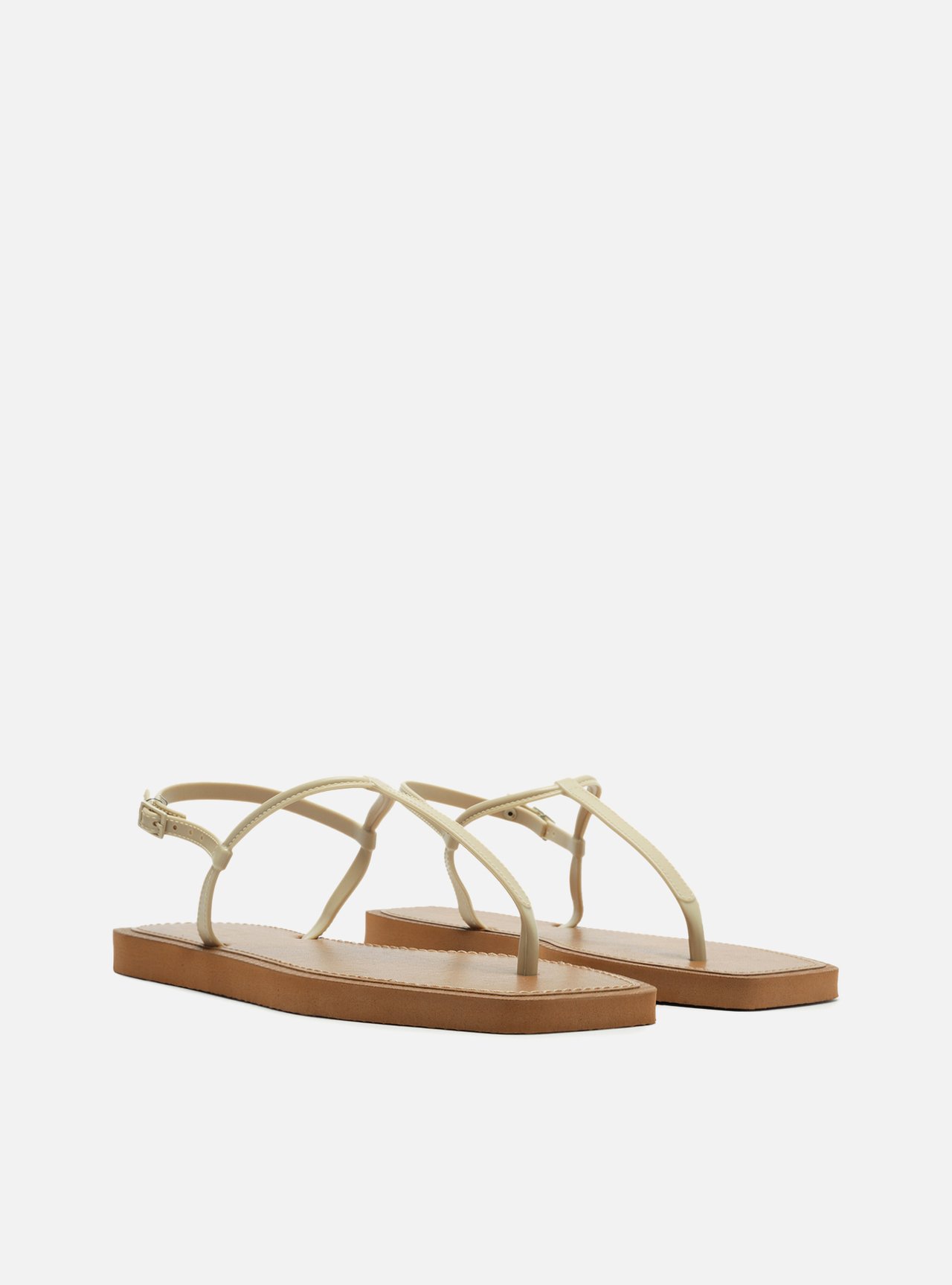 Sandália Rasteira Off-White Slim Square Recouro — foto 4