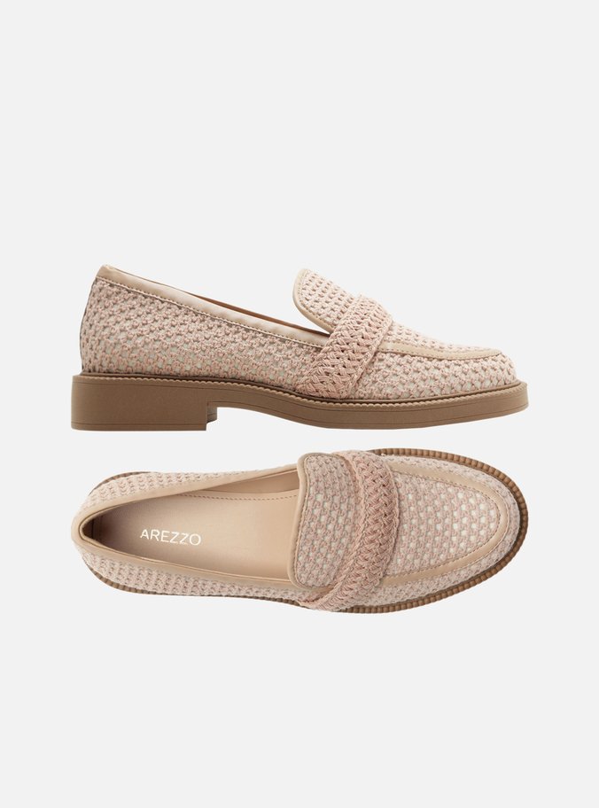 Mocassim Bege Tramado Detalhe