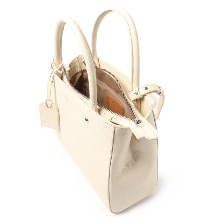 Bolsa Tote Off-White Couro Bella Média