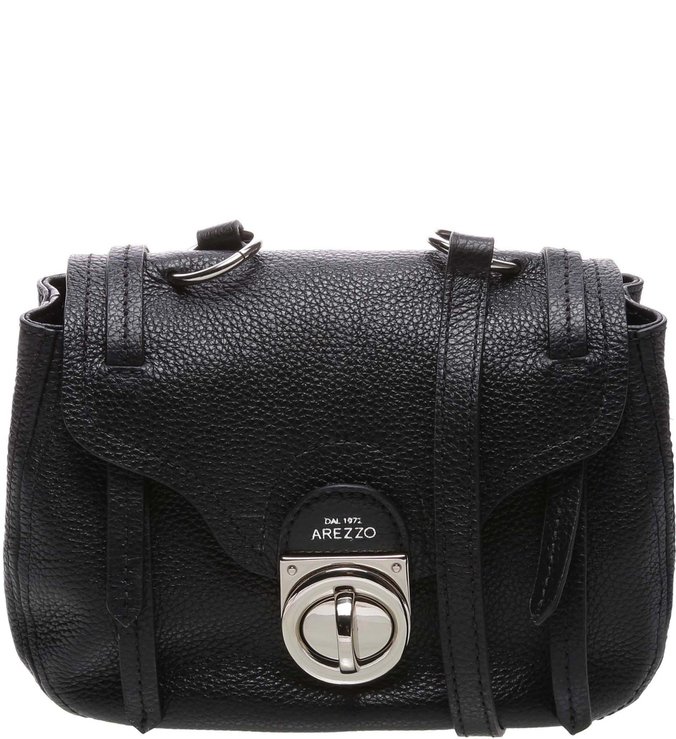 Bolsa Tiracolo Couro Bettina Pequena Preta