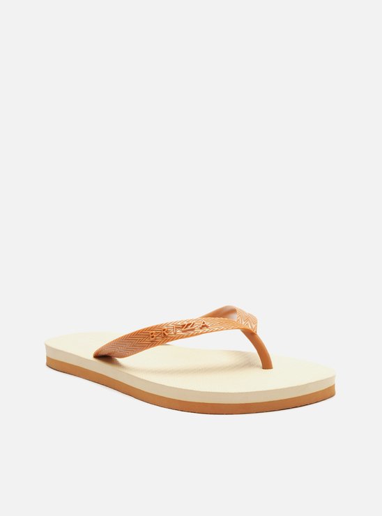 Chinelo de Dedo Marrom Bicolor Roma Basics