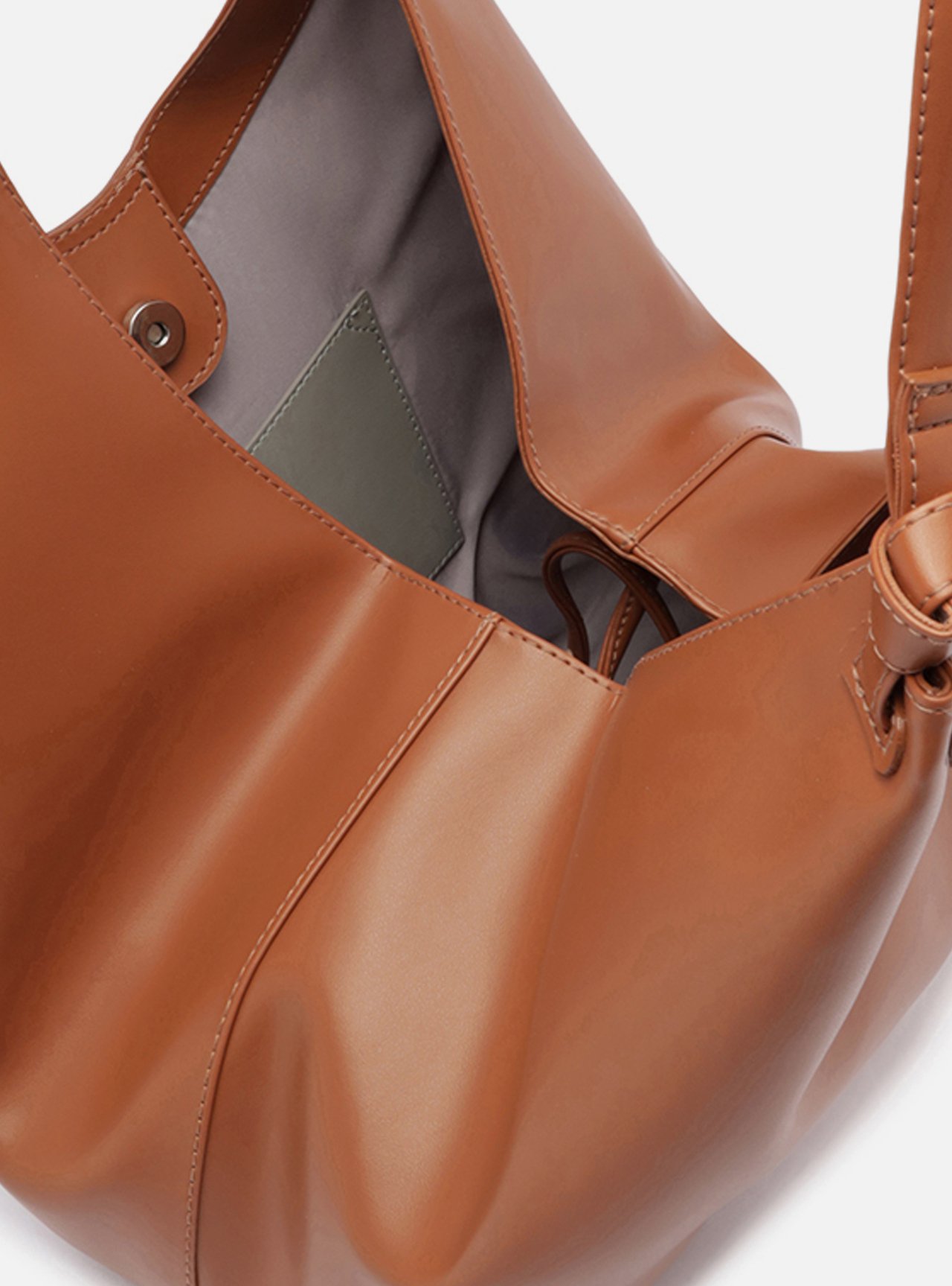 Bolsa Tote Marrom Grande — foto 4