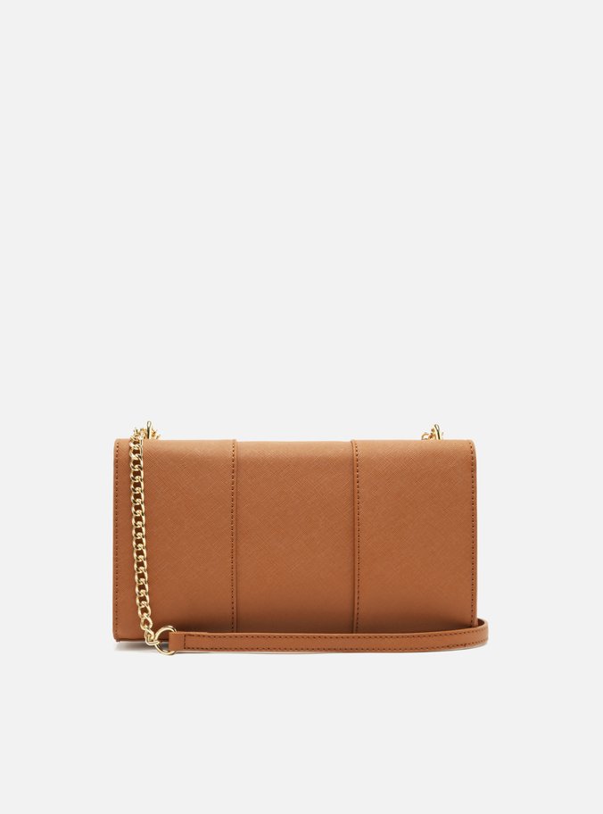 Bolsa Tiracolo Marrom Média Recortes