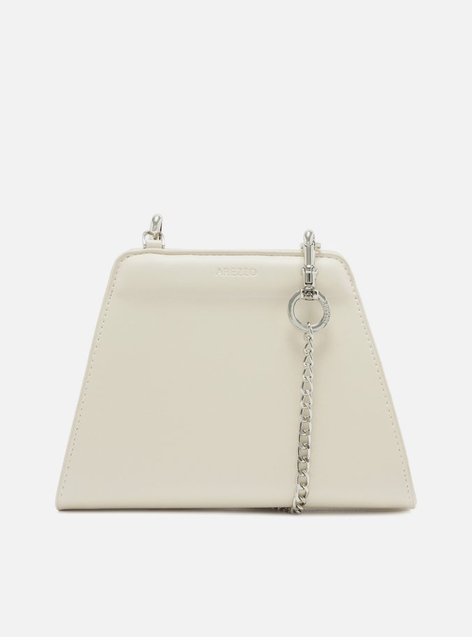 Bolsa Clutch Branca Pequena Botão