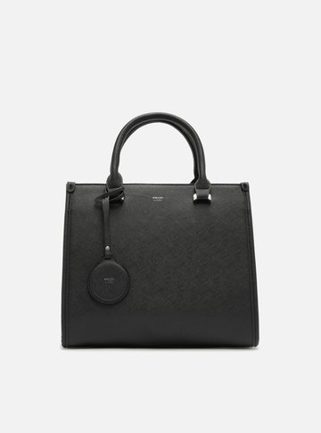 Bolsa Preta Tote Média