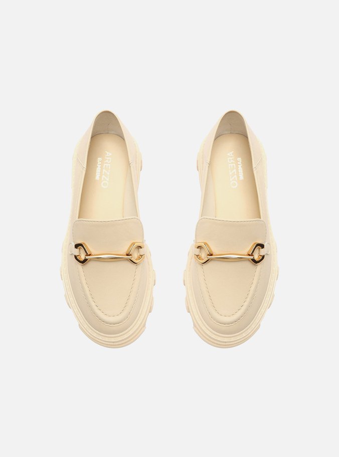 Mocassim Infantil Off-White Tratorado Bridão Bambini