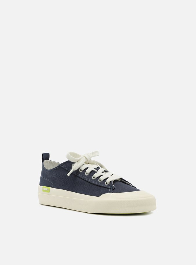 Tênis Azul Lona Canelada Casual