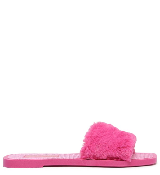 Slide Rosa Pink Home Bico Quadrado